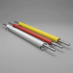 Printing Machine Rubber Roller, Coating Industrial Pressing Roller, Model 009-6, Shore70 Hardness, Steel
