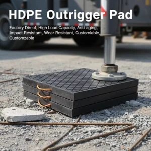Professional 100T Impact Proof UHMWPE Jack Pads for Wind Turbine Installation Service Foot Blocks