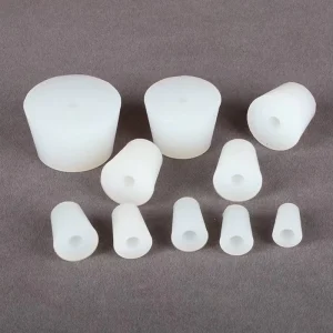 Professional Customization Rubber Stopper Conical Plug with Hole Silicone Rubber Stopper