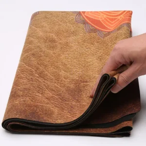 Professional Gym Rubber Suede Yoga Mat 4.5mm Thick High Performance Anti Slip Strong Grip Eco Friendly Natural Rubber