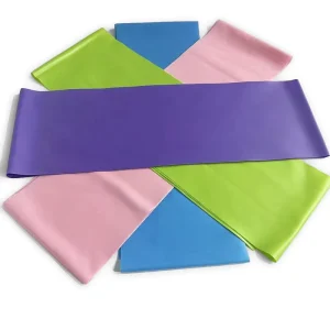 Professional Home Gym Workout Latex Elastic Exercise Bands Waterproof & Portable for Arms Legs Glutes Training & Stretch