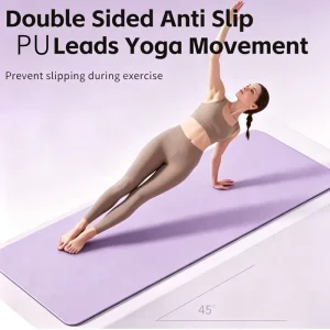 Professional Natural Rubber Yoga Mat 5mm Extra Non Slip Stain-Resistant Eco-Friendly Antimicrobial Mesh Bag Strap
