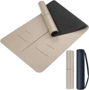 Professional PU Rubber Yoga Mat Double Sided Non Slip Durable Exercise Mat for Men Women