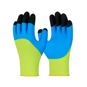 Professional Production Rugged Wear Work Gloves Strengthen Finger Rubber Latex Glove