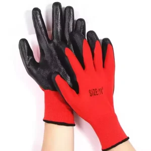 Protective Gloves Wear Resistant Work Non slip Nitrile Rubber Coated Work Site Gloves