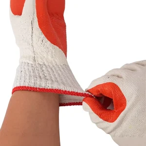 Protective Knitted Rubber Gloves with Soft Inner Liner and High Grip for Daily Industrial Jobs