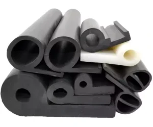 QQR OEM ODM Custom Dense Foamed Rubber Co Extrusion Seal Strips P Shaped Cutting Service for Chemical Equipment Model P350 China