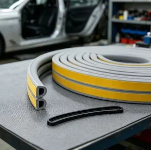 Quality Assurance Self Adhesive EPDM Foam Rubber Weatherstrip D E P I Shape for Door Window Gap Seal
