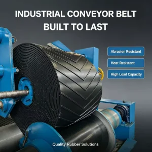 Raised Chevron Pattern Anti-Slip Climbing Rubber Conveyor Belt for Inclined Material Transport