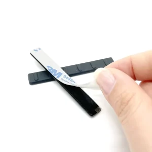 Rectangular Silicone Rubber Foot Pads with Adhesive Backing