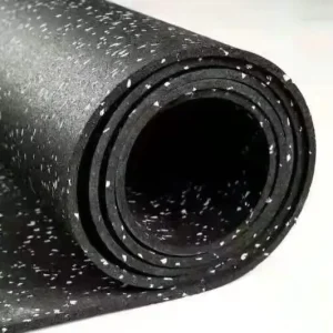 Recycled Rubber and EPDM Gym Flooring Rolls and Interlocking Tiles, 15-40 mm Thick, Anti-Slip