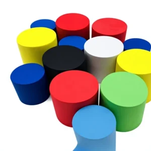 Red Blue Yellow Fire Resistant Eco Friendly EVA Cylindrical Sponge Foam Board High Density Shock Absorbing Foam Sponge Block