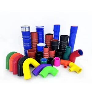 Reinforced Automotive Radiator Silicone Hose with Steel Ring Hump Straight Elbow