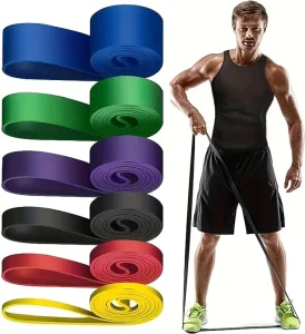 Resistance Band Sets TPE Rubber Loop High Elastic 5 200 LBS Customizable Fitness Exercise Bands