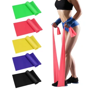 Resistance Bands Loop Set 5 Resistance Levels Natural Rubber Skin Friendly Exercise Bands Home Workout Strength Training