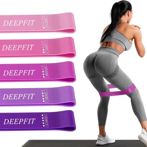 Resistance Rubber Bands Strength Training Exercise Fitness Workout Elastic Glute Band Set