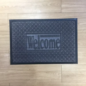 Reversible Commercial Rubber Door Mat Anti-Slip High-Absorbency Outdoor Entryway Mat