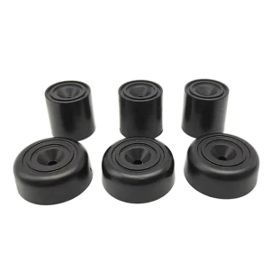 Round Conical Recessed Rubber Furniture Feet and Bumper Pads