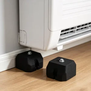 Rubber Anti-Vibration Shock-Absorbing Foot Pads for Outdoor Air Conditioner Units and Compressors