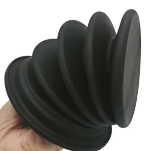 Rubber Bellow Dust Covers Telescopic Sleeves Corrugated Dustproof Protective Covers with Customizable Size