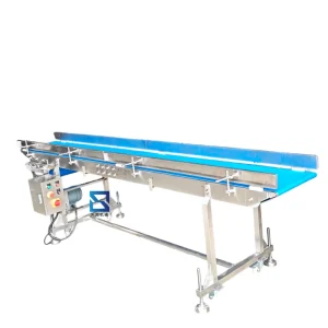 Rubber Belt Conveyor for Horizontal Material Handling Applications