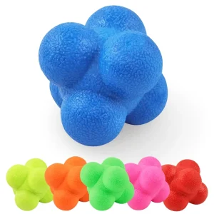 Rubber Bounce Balls for Reaction Speed, Agility, and Hand-Eye Coordination Training