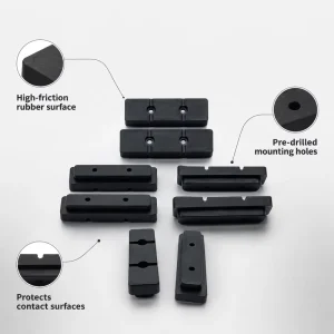 Rubber Brake Pad Anti-Slip Damping Pad Silicone EPDM NBR NR 80 Shore Black