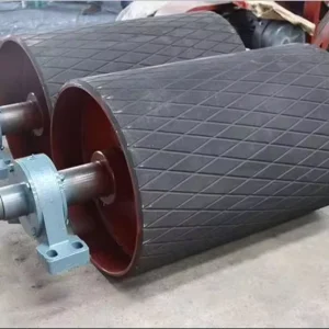 Rubber Coated Conveyor Roller Table High Load Capacity Idler Roller for Dock