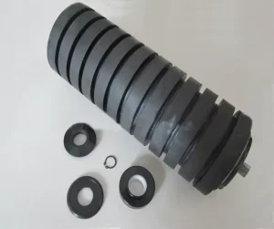 Rubber Coated Steel Roller Casting Rubber Roller Flat Tube Roller with Rubber Rings