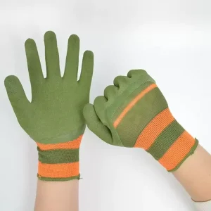 Rubber Coated Work Gloves Anti slip Wear Resistant Safety Gloves for Construction