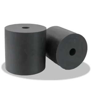 Rubber Cylindrical Cushion Black Spring Pier Elastic Buffering Block