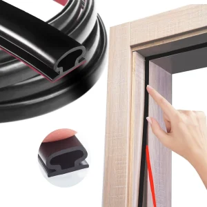 Rubber Door Weather Stripping Door Seal Strip Self Adhesive Rubber D Shape Door Weatherstripping Sealers
