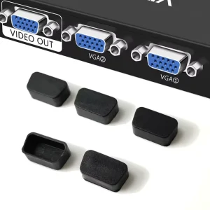 Rubber Dust Cover for VGA Dust Cap DB9 Cable Female Plug Cover