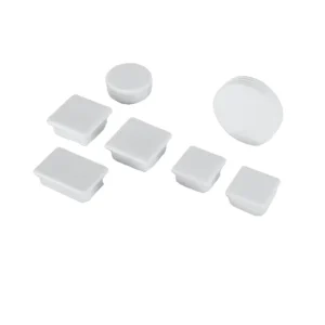 Rubber EPDM Seals and Plastic Plugs for Square Steel and Circular Pipes Custom Color Multiple Sizes