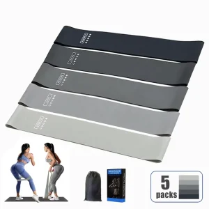 Rubber Elastic Loop Resistance Bands Yoga Gym Workout Bands Fitness Accessories Hip Booty Exercise Bands Factory Latex 5 in 1