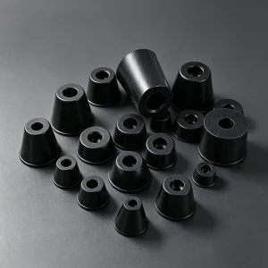 Rubber Foot Pads for Gym Equipment Ladder Rubber Shock Absorbers NBR and EPDM Materials Custom Mold Processing