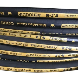 Rubber Hose High Quality Black Yellow Material Moulding Synthetic Rubber Steel Cable Aeroquip ETN Hydraulic Hose