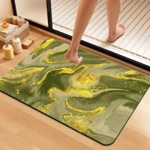 Rubber Hotel Shower Floor Mat, Non-Slip, Absorbent, Quick-Drying, PET-Friendly