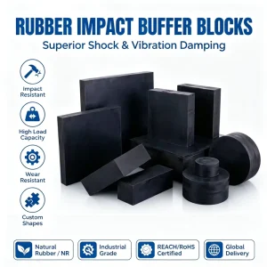 Rubber Impact-Resistant Buffer Block Shock Collision Pad Damping Industrial Damper Plate Solid Water-Resistant Cushion