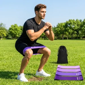 Rubber Loop Bands Resistance Bands Set Exercise Fitness Bands for Gym Yoga Pilates Workout OEM Factory