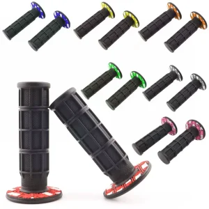 Rubber Motorcycle Handlebar Grips Parts Bike Non-Slip Hand Grips Dirt Bike Motocross ATV Handle Bar Grips