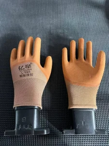 Rubber Palm Coated Work Gloves EN388 Level 5 Anti Cut Anti Slip Anti Static 26cm Length Durable Reusable Safety Gloves
