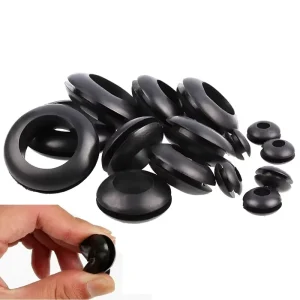 Rubber Plug With Hole Rubber Grommets Gasket Retaining Ring for Protect Wire Cable and Hose Custom Part Seal