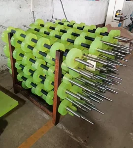 Rubber Polyurethane PU Coated Cleaning Print Heavy Duty Caster Laminating Roller Cutting 500kg Load Capacity AC Motor Custom