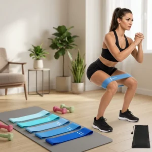 Rubber Resistance Bands Set Rubber Exercise Bands Rubber Loop Bands for Fitness Gym Yoga Workout OEM