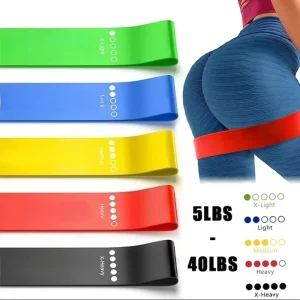 Rubber Resistance Bands Yoga Fitness Exercise Training Hip Tension Leg Squat Dance Elastic Loop Stretch Band