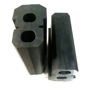 Rubber Shock Absorber Block with Installation Hole Rubber Shock Column for Mining Cars