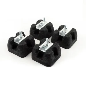 Rubber Shock-Absorbing Pad for Outdoor Air Conditioner Units, 4-Piece Set