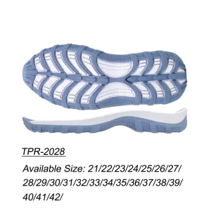 Rubber Shoe Sole Durable Lightweight TPR Shoe Sole for Multi-purpose Casual Footwear and Sneakers