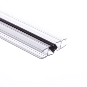 Rubber Shower Door Magnetic Seal Strip 90 Degree Waterproof